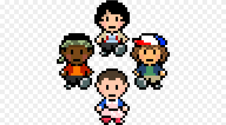 Stranger Things Earthbound Stranger Things Pixel Art, Face, Head, Person, Game Png