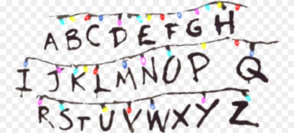 Stranger Things Eleven Mike Alphabet Calligraphy, Text Png Image