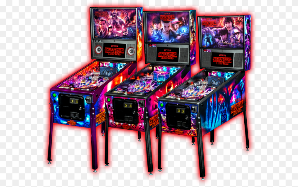 Stranger Things Stern Pinball, Arcade Game Machine, Game, Person, Face Free Png