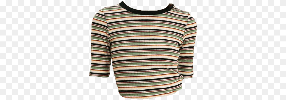 Stranger Things Striped Top, Blouse, Clothing, Long Sleeve, Shirt Png Image