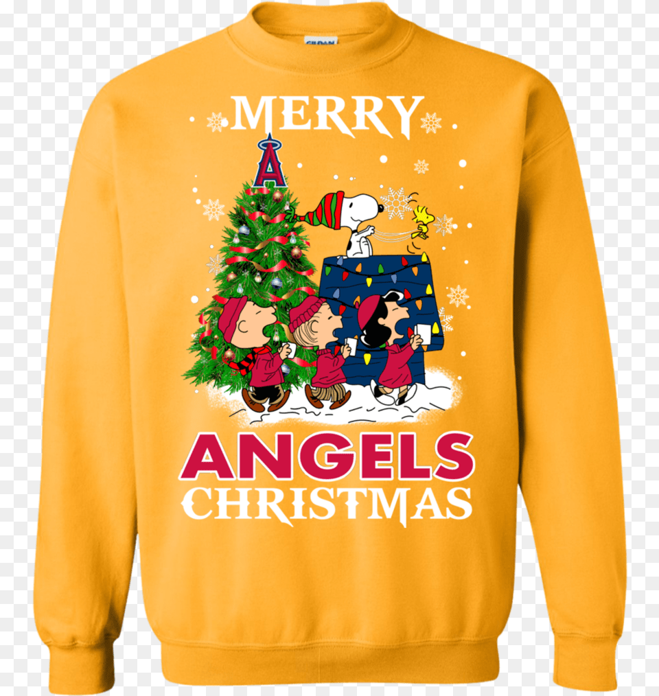 Stranger Things Yellow Sweatshirt Colorado Avalanche Christmas Sweater, Knitwear, Clothing, Person, Baby Free Png