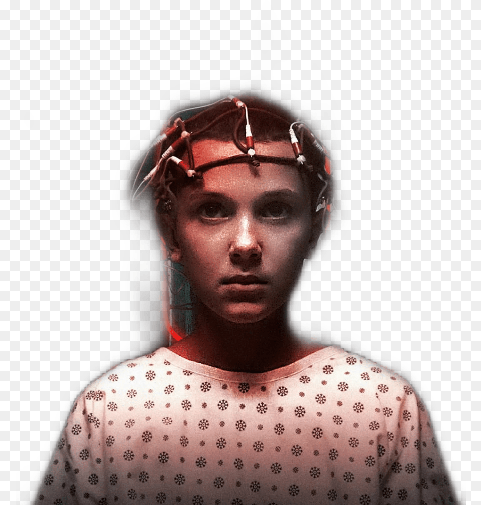 Strangerthings Eleven 11 Sticker Stranger Things Millie Bobby Brown, Adult, Face, Female, Head Free Png Download