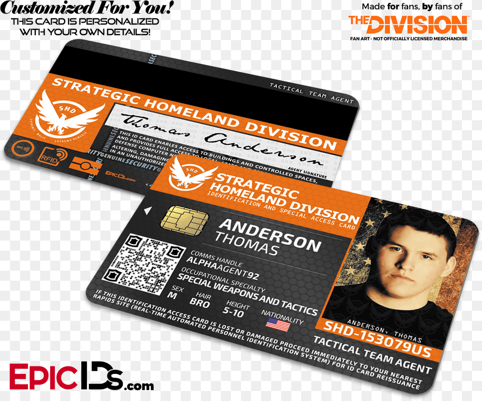 Strategic Homeland Division 39the Division39 Agent Id Breakfast Club Inspired Brian Johnson Student Id, Text, Person, Man, Male Png