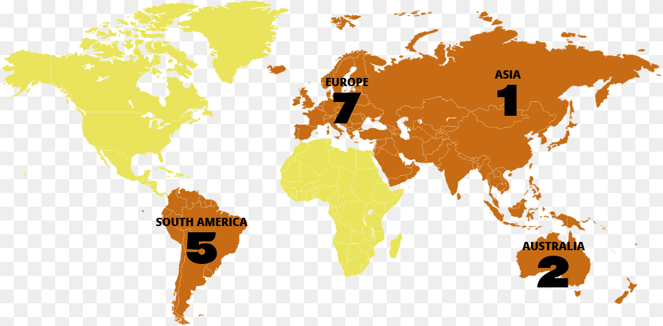 Strategic Partner Locations On 4 Continents World Map With South Africa, Atlas, Chart, Diagram, Plot Free Png