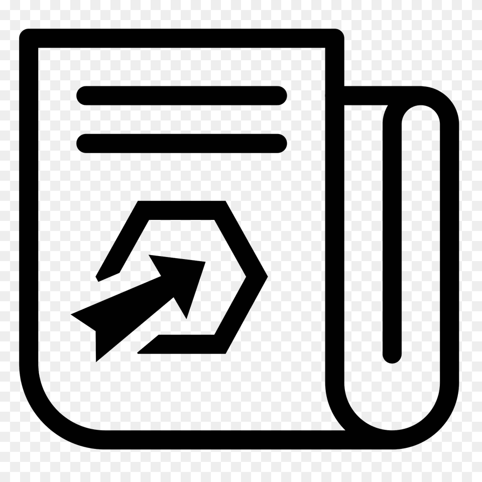Strategy News Icon, Gray Free Transparent Png