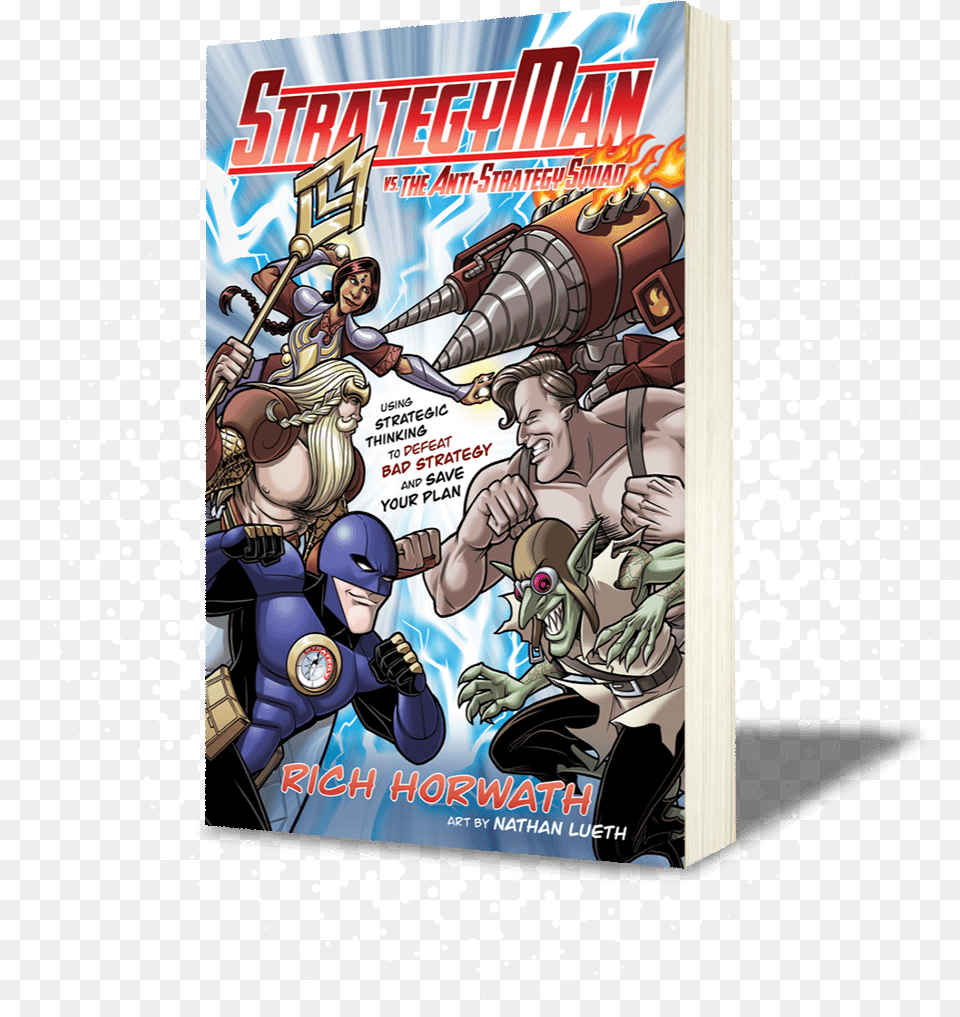 Strategyman Book Cover Strategy Man Vs The Anti Strategy Squad, Comics, Publication, Baby, Person Free Transparent Png