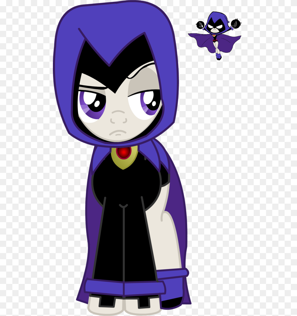 Stratmlp Crossover Ponified Pony Raven Safe Teen Titans Raven Pony, Purple, Adult, Publication, Person Png Image