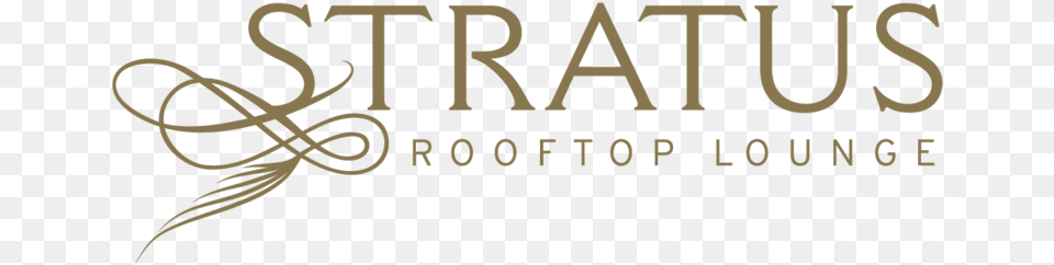 Stratus Logo Gold 4c Stratus Rooftop Lounge, Text, Alphabet, Ampersand, Symbol Png Image