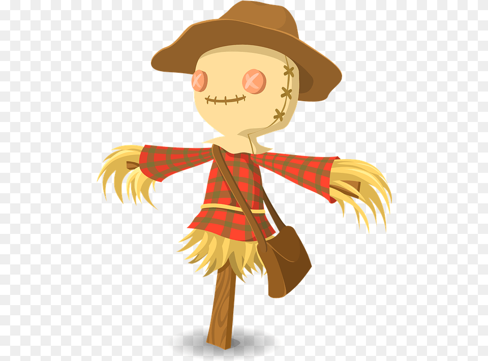 Straw, Scarecrow, Baby, Person, Face Png Image