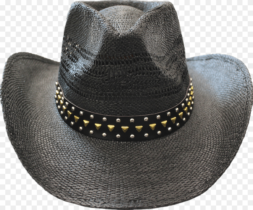 Straw Hat 3630j Blackstud Straw, Clothing, Cowboy Hat, Sun Hat Free Transparent Png