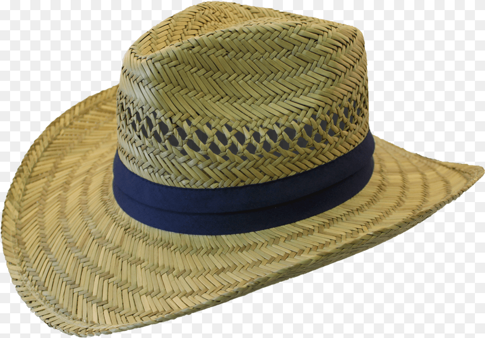 Straw Hat With Navy Band Cowboy Hat Farmer Hat, Clothing, Sun Hat, Countryside, Nature Png