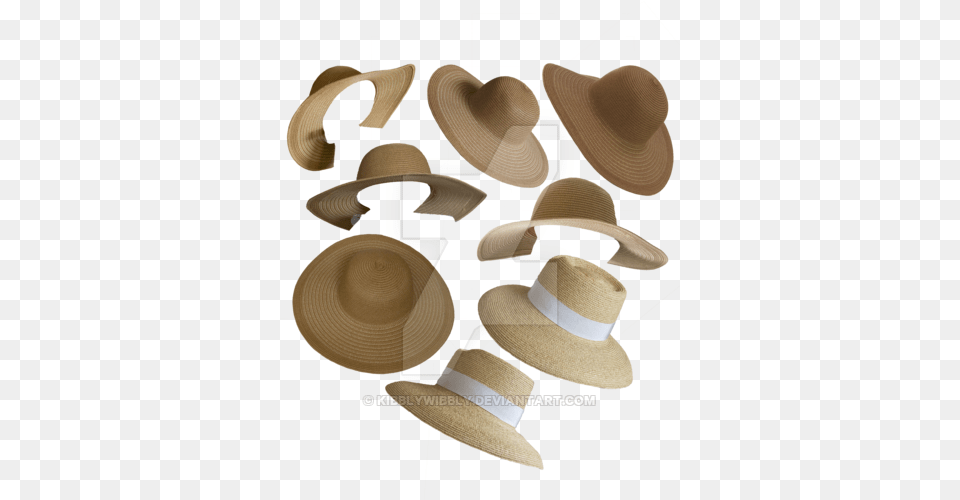 Straw Hats Cut Outs Clipart, Clothing, Hat, Sun Hat Free Png