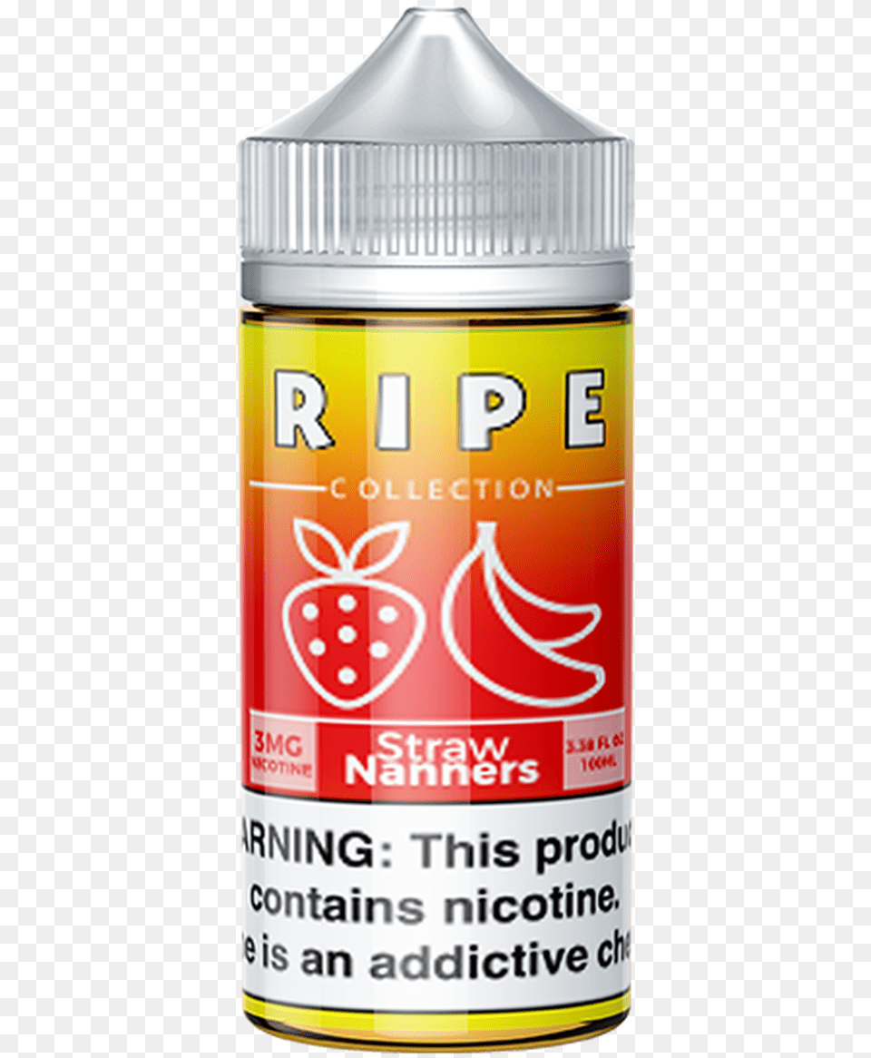 Straw Nanners E Juice 100ml By Ripe Vape 100 E Liquid Strawberry Cream Pie Vape Juice, Paint Container, Can, Tin Png