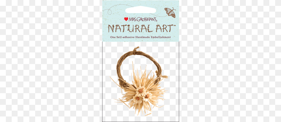 Straw Wreath Stickers Mrs Mrs Grossman39s Natural Art Flowers With Button, Accessories, Antler, Flower, Plant Free Png Download