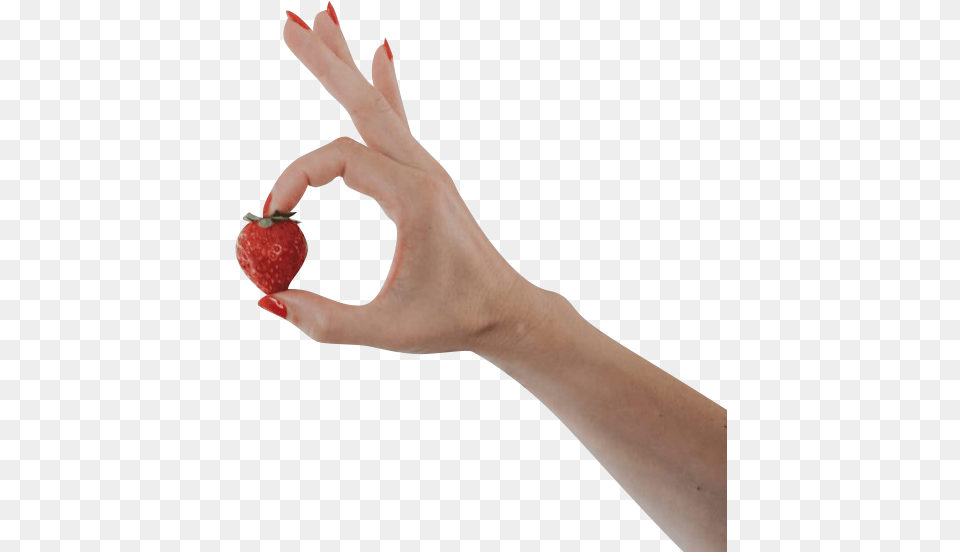 Strawberries, Hand, Person, Produce, Fruit Free Png