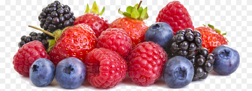 Strawberries Blackberries Blueberries Raspberries, Berry, Blueberry, Food, Fruit Free Png Download