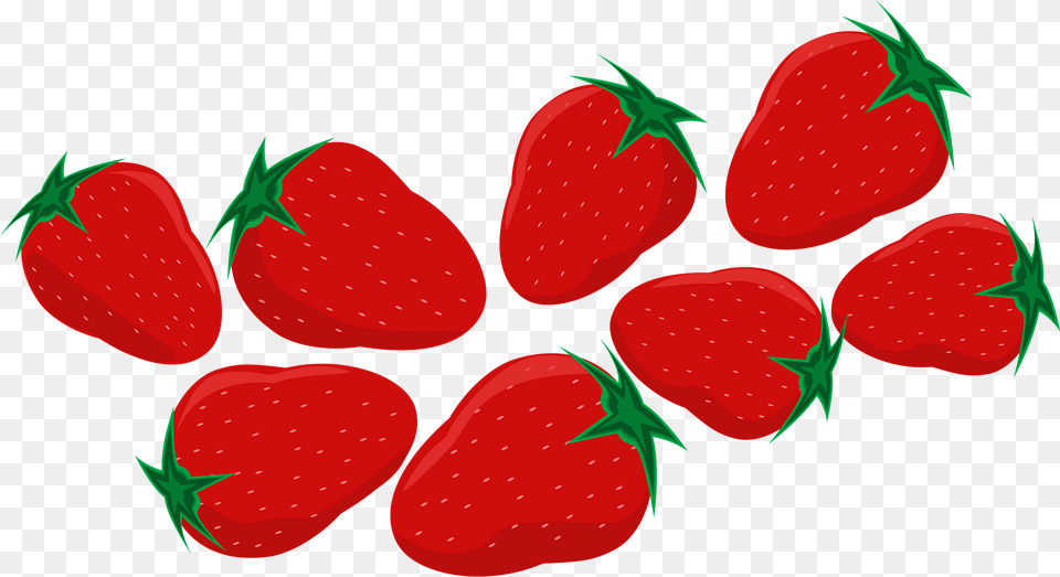 Strawberries Clipart, Berry, Food, Fruit, Plant Free Png