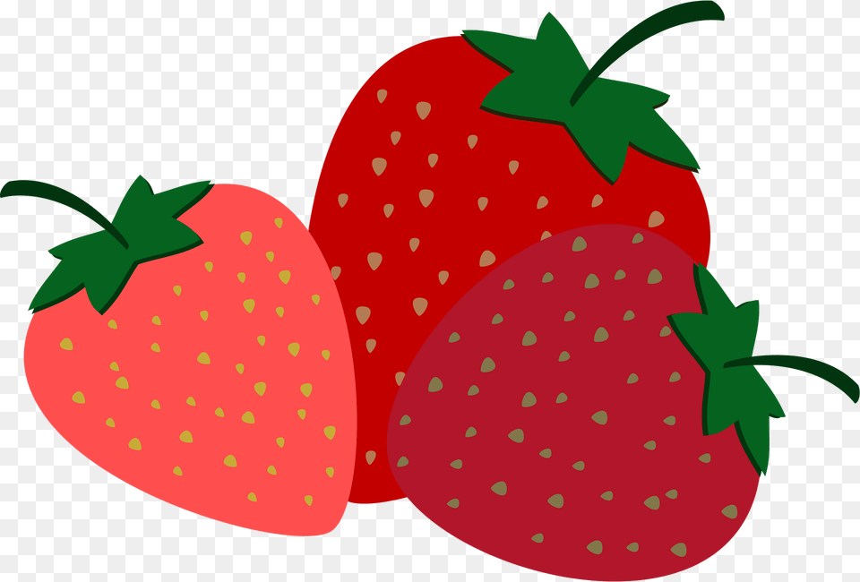 Strawberries Clipart, Berry, Food, Fruit, Plant Png Image