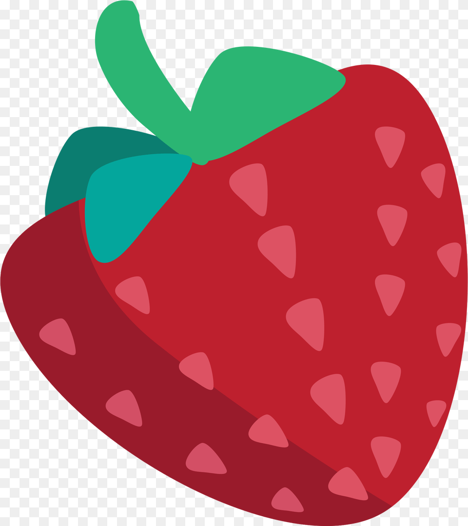 Strawberries Clipart Emoji Strawberry, Berry, Food, Fruit, Plant Free Png
