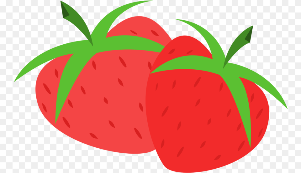 Strawberries Clipart Object Mlp Strawberry Cutie Mark, Berry, Food, Fruit, Plant Free Transparent Png