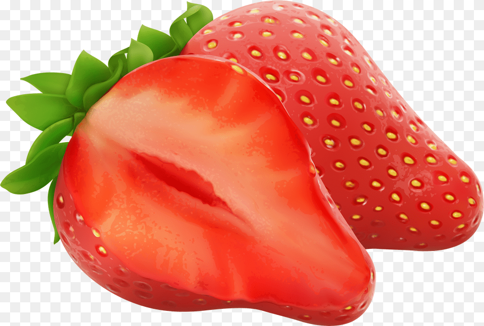 Strawberries Clipart Strawberries, Berry, Food, Fruit, Plant Png Image