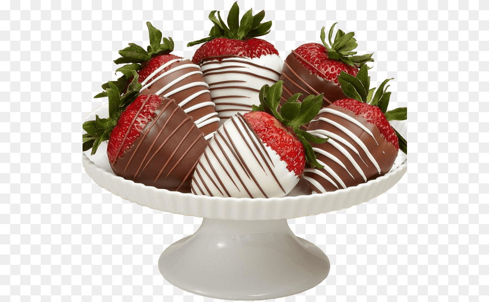 Strawberries Dipped In Chocolate, Berry, Produce, Plant, Fruit Free Png Download