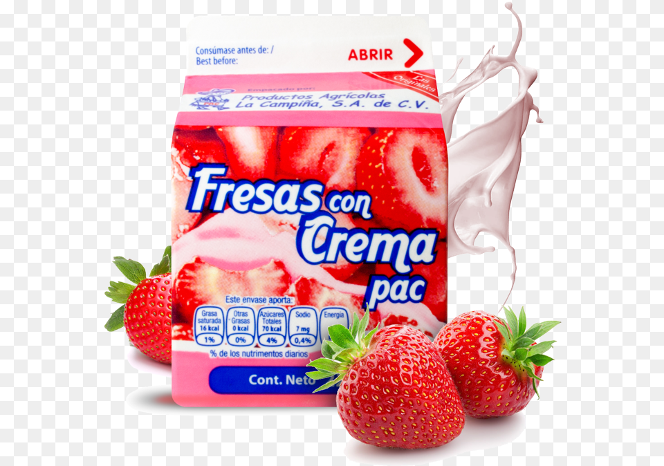 Strawberries Fresas Con Crema, Berry, Food, Fruit, Plant Free Transparent Png