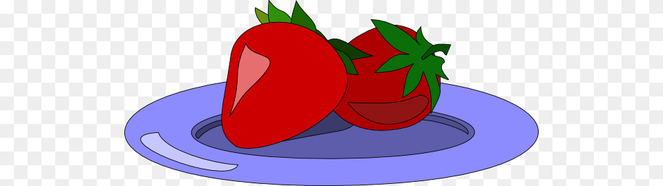 Strawberries On A Plate Clipart For Web, Berry, Food, Fruit, Plant Free Png Download