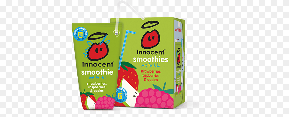 Strawberries Raspberries U0026 Apples Innocent U2013 100 Pure Innocent Smoothie For Kids, Bag, Berry, Food, Fruit Png Image