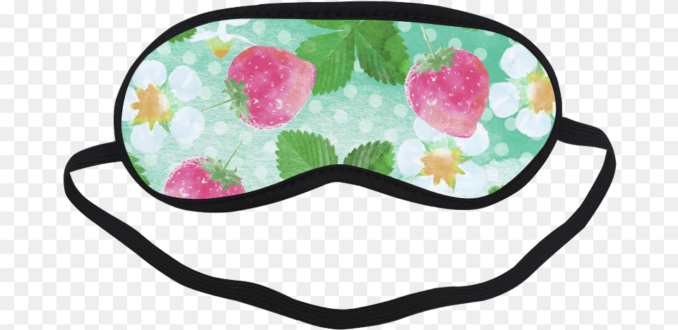 Strawberries Sleeping Mask Cartoon Cute Cartoon Sleeping Mask, Accessories, Goggles Png Image