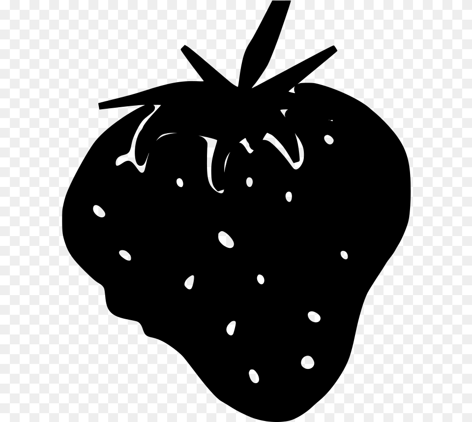 Strawberry, Gray Free Transparent Png