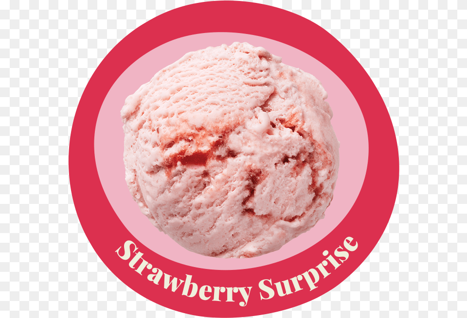 Strawberry, Cream, Dessert, Food, Ice Cream Png Image