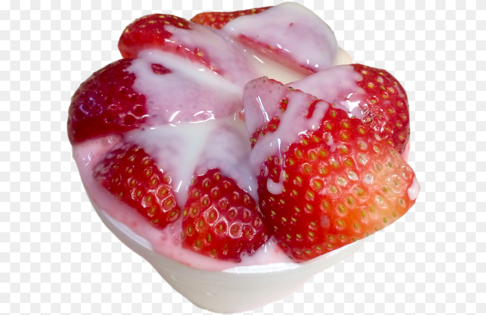 Strawberry, Berry, Cream, Dessert, Food Png