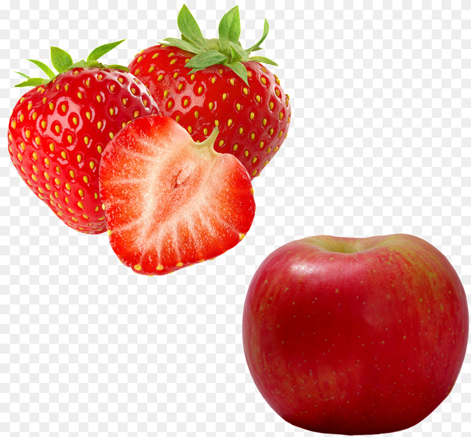 Strawberry And Apple Hd Footage Pusheng Mini Flavour Injector Food Safe Squeeze, Berry, Fruit, Plant, Produce Png