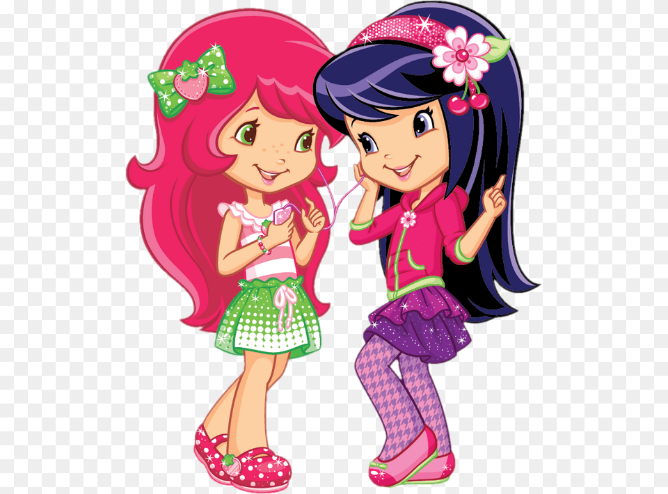 Strawberry And Cherry Strawberry Shortcake Cartoon Sexy, Book, Comics, Publication, Baby Free Transparent Png