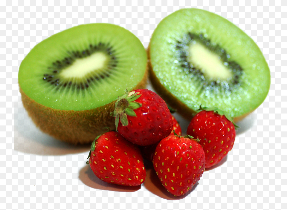 Strawberry And Kiwi Fruit, Food, Plant, Produce, Berry Free Png Download