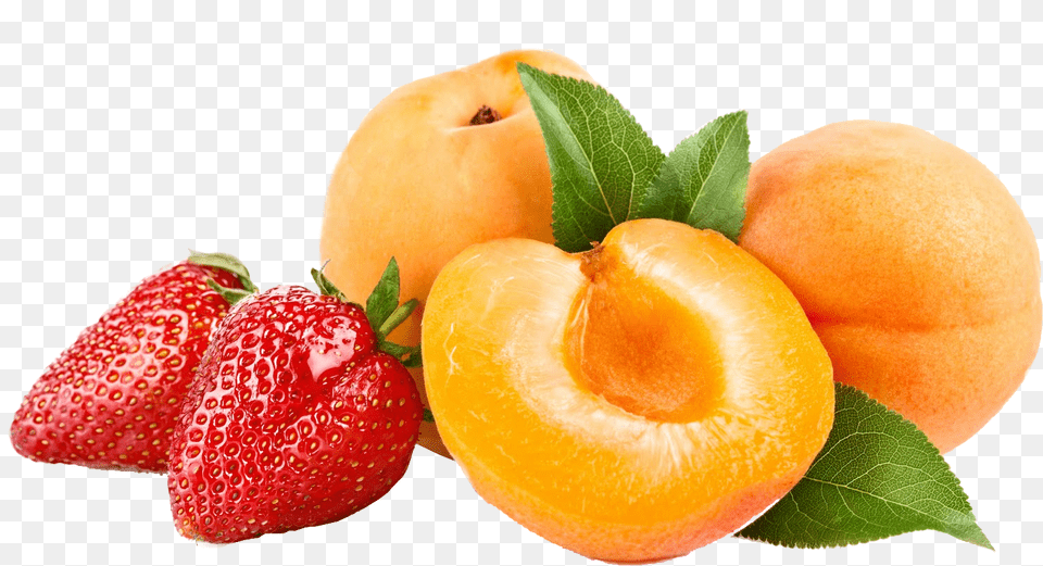 Strawberry And Peaches, Food, Fruit, Plant, Produce Free Transparent Png