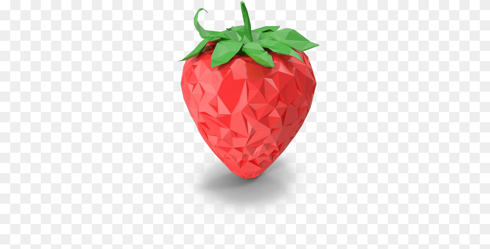 Strawberry Background Background Single Strawberry, Berry, Food, Fruit, Plant Png Image