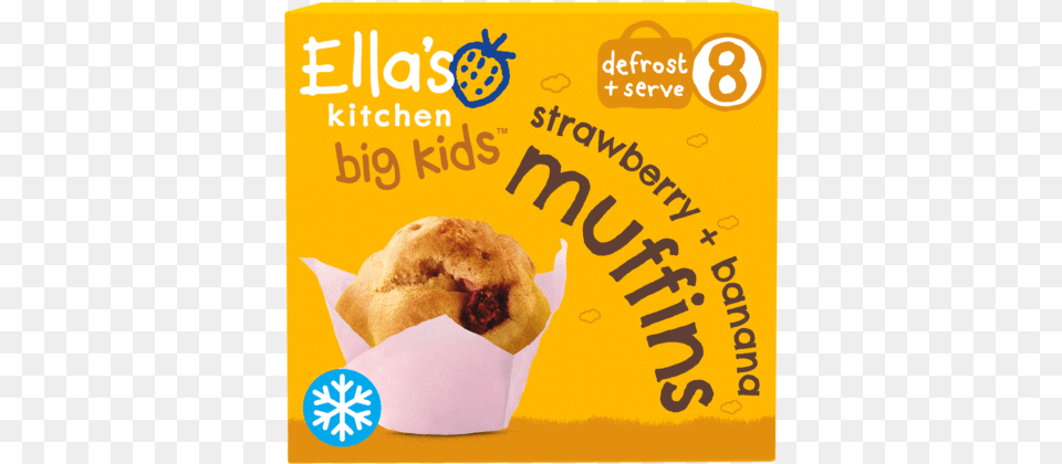 Strawberry Banana Muffins Ella39s Kitchen New Frozen Products, Burger, Food, Advertisement, Poster Png