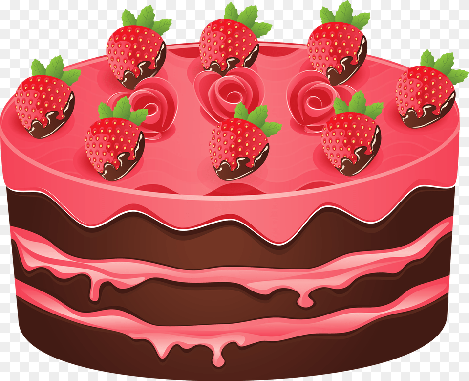 Strawberry Cake Birthday Cake Clip Art Transparent, Baby, Person, Cartoon Png Image