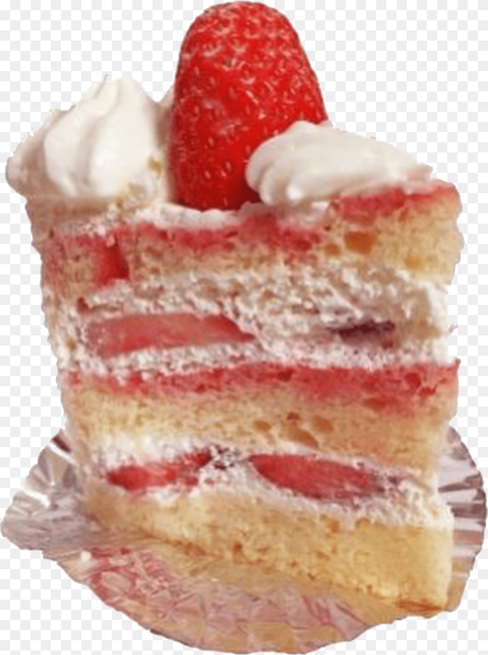 Strawberry Cake Slice, Whipped Cream, Cream, Dessert, Food Png