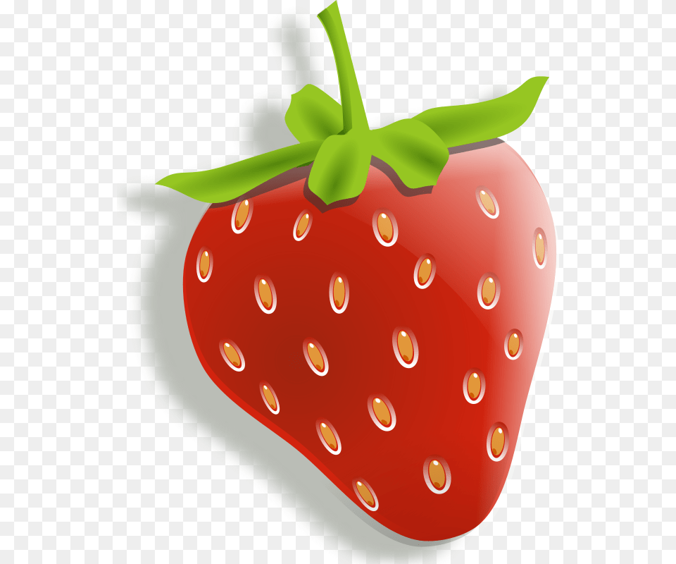 Strawberry Cartoon Transparent, Berry, Food, Fruit, Plant Png Image