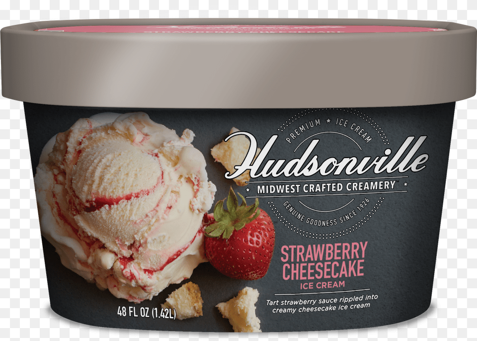 Strawberry Cheesecake Carton Hudsonville Ice Cream Bananas Foster, Dessert, Food, Ice Cream, Frozen Yogurt Png