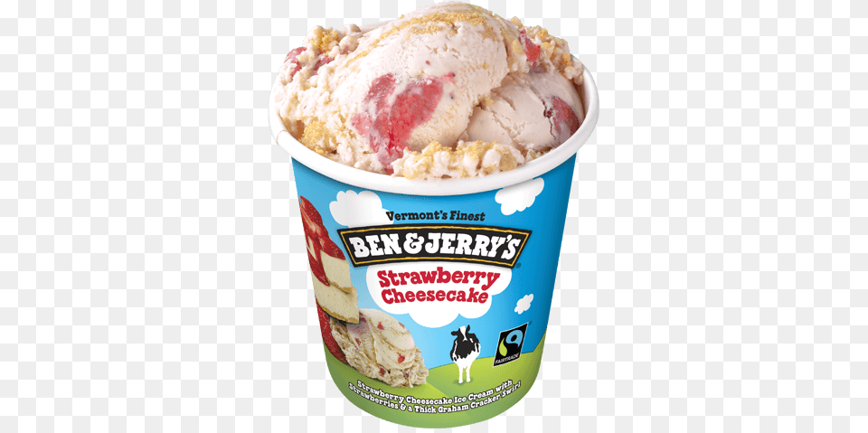 Strawberry Cheesecake Ice Cream Ben Jerry, Dessert, Food, Ice Cream, Frozen Yogurt Free Transparent Png