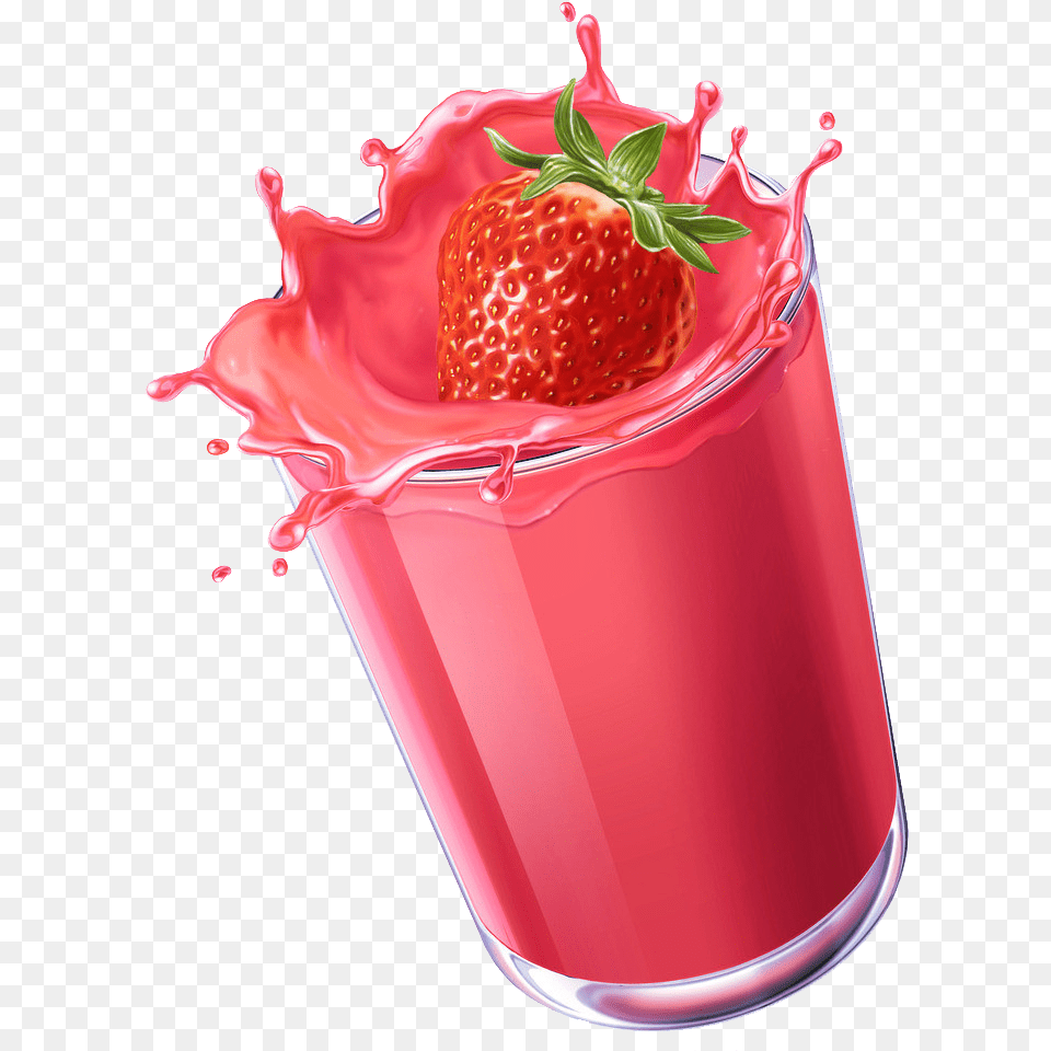 Strawberry Clip Art Strawberry Juice Glass, Berry, Beverage, Food, Fruit Free Transparent Png