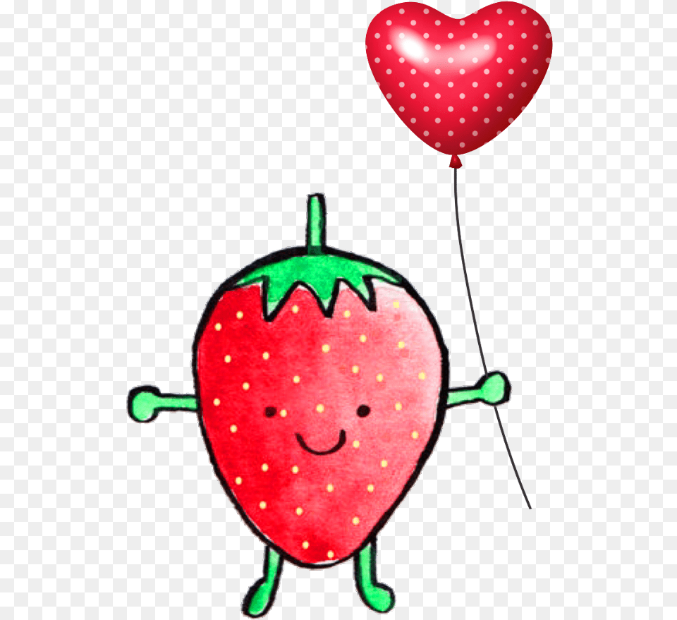 Strawberry Clipart Balloon, Berry, Food, Fruit, Plant Free Png Download