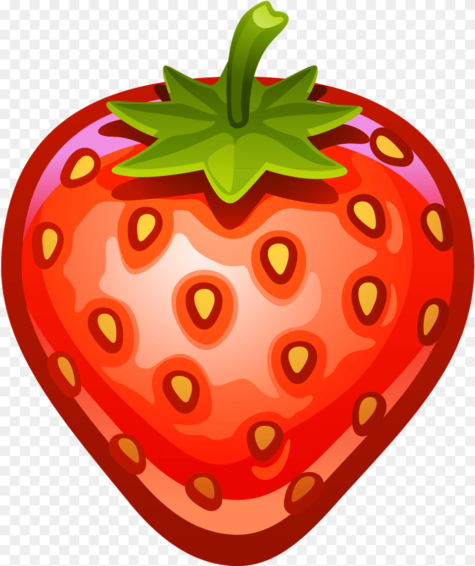 Strawberry Clipart Cartoon, Berry, Food, Fruit, Plant Png Image
