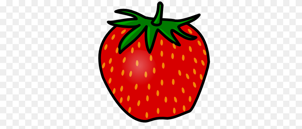 Strawberry Clipart Cute, Berry, Food, Fruit, Plant Free Png Download