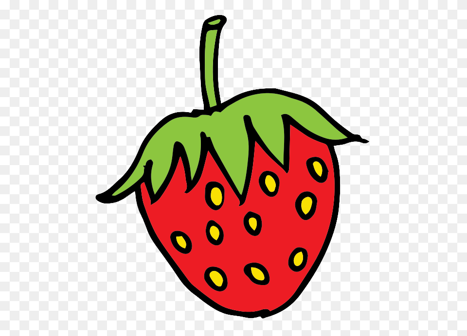 Strawberry Clipart Cute, Berry, Produce, Plant, Food Free Png Download