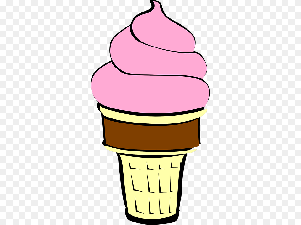 Strawberry Clipart Ice Cream Cone, Dessert, Food, Ice Cream, Chandelier Png
